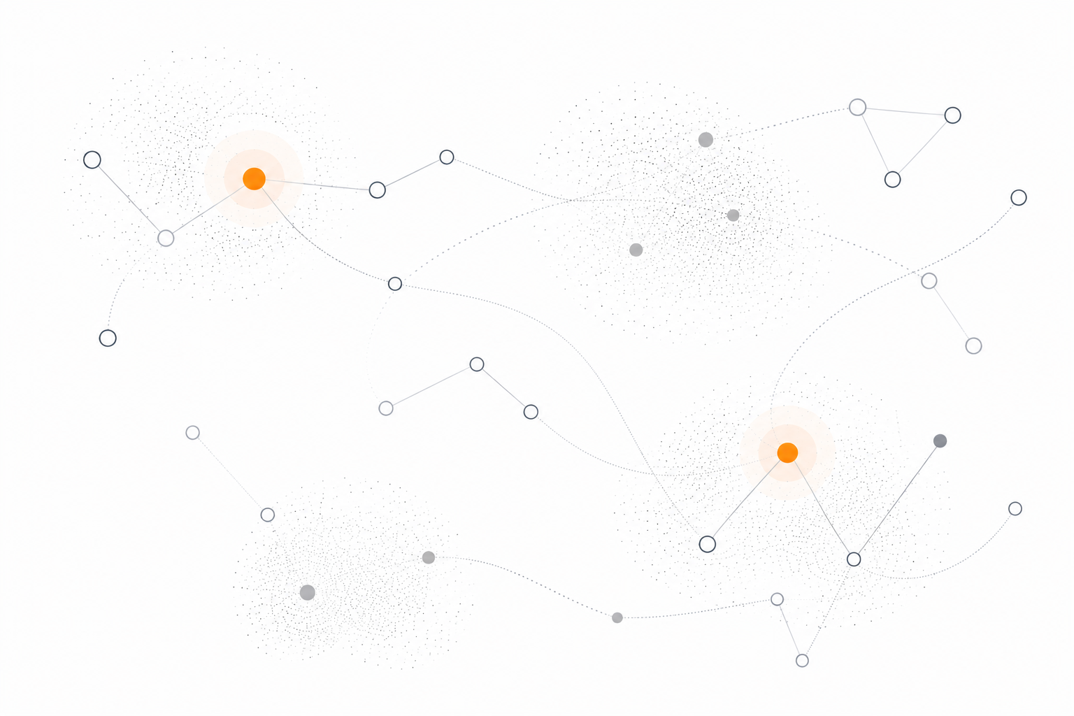 Connected knowledge fields showing how fragmented expert knowledge is structured into usable organizational knowledge.